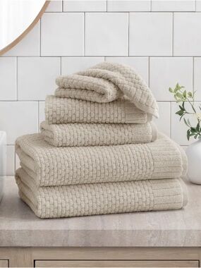 WelHome  - 6-piece Set Textured Towels